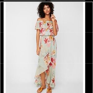 Express size 12 Floral Off the Shoulder Dress